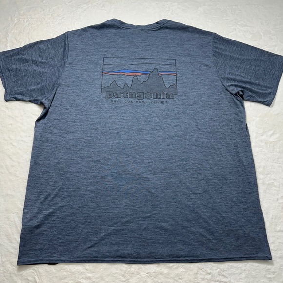 Patagonia Shirt Mens XXL Save Our Home Planet Graphic Tee Outdoors Hiking - Picture 1 of 8
